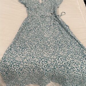 Sienna Sky Teal and White Floral Top